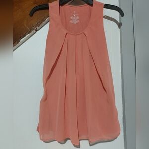 Coral Sleeveless Blouse for Women